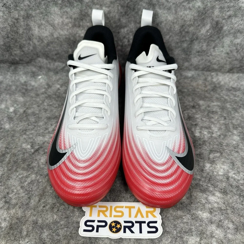 Nike Vapor Speed 3 Football Cleats Mens Size 7.5 White University Red FB3303-102